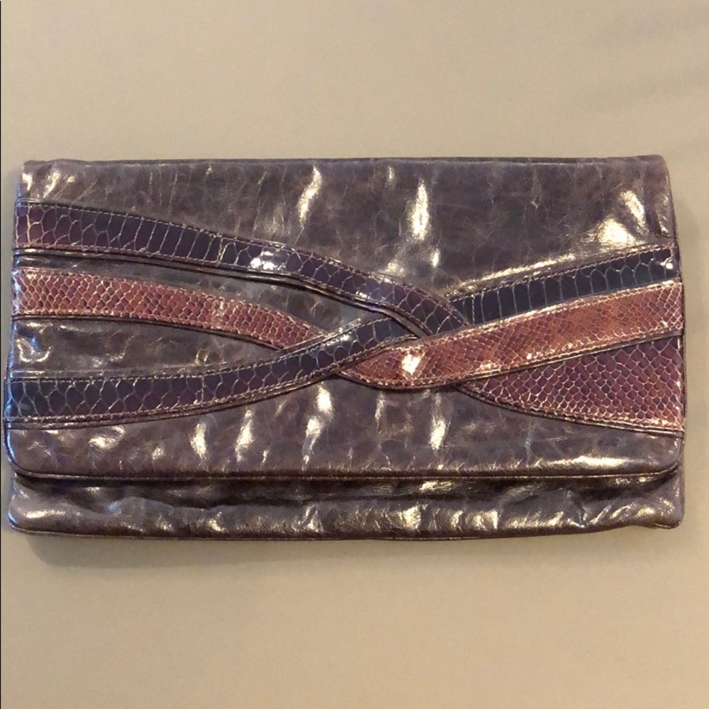 Bryna Nicole leather clutch